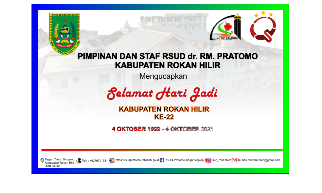 Selamat Hari Jadi Kabupaten Rokan Hilir Ke-22